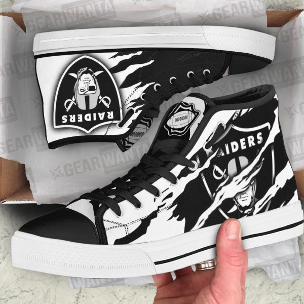 Oakland Raiders Shoes Custom High Top Sneakers For Fans