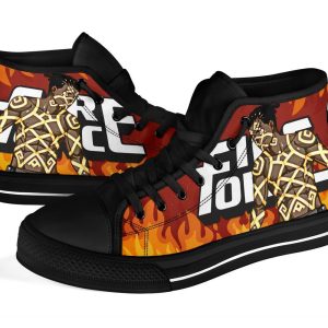 Ogun Montgomery Fire Force Sneakers Anime High Top Shoes Pt20