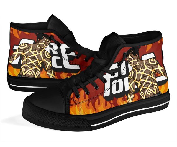 Ogun Montgomery Fire Force Sneakers Anime High Top Shoes Pt20