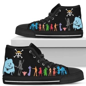 One Piece Crew High Top Shoes Sneakers Anime Custom NH09