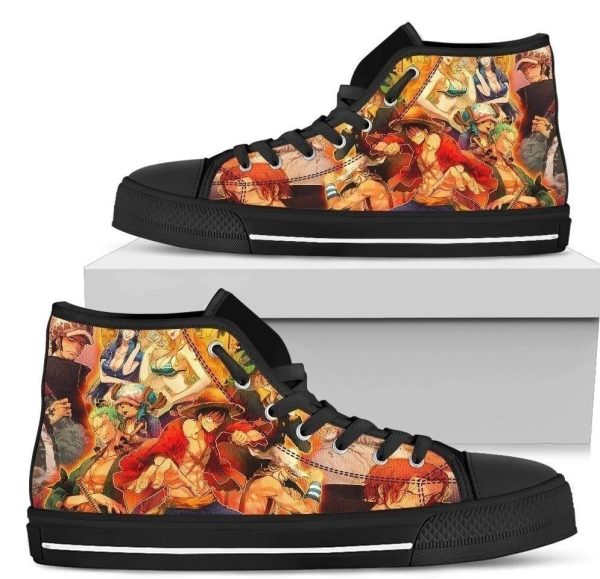 One Piece High Top Shoes Sneaker Fan Anime Gift Nh09