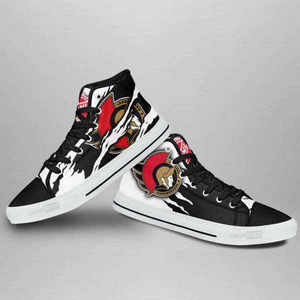 Ottawa Senators Shoes Custom High Top Sneakers For Fans