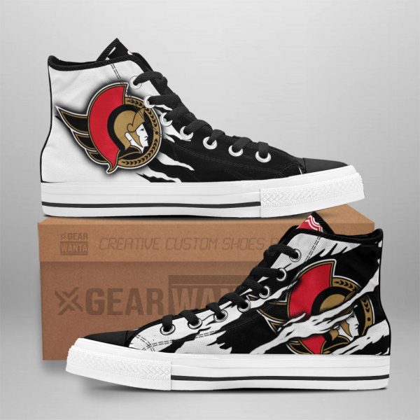 Ottawa Senators Shoes Custom High Top Sneakers For Fans