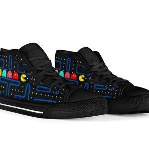 Pac-Man Sneakers Custom High Top Shoes Shoes Funny Gifts Idea