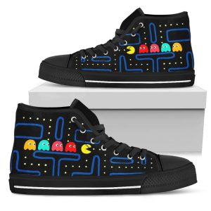 Pac-Man Sneakers Custom High Top Shoes Shoes Funny Gifts Idea