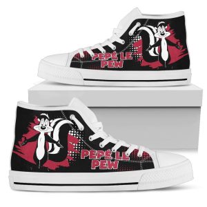 Pepe Le Pew High Top Shoes Looney Tunes Fan