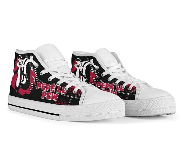 Pepe Le Pew High Top Shoes Looney Tunes Fan