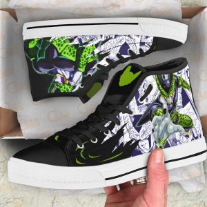 Perfect Cell High Top Shoes Custom Manga Anime Dragon Ball Sneakers