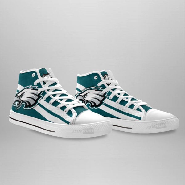 Philadelphia Eagles Shoes Custom High Top Sneakers