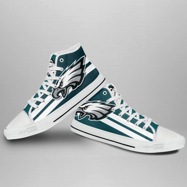 Philadelphia Eagles Shoes Custom High Top Sneakers