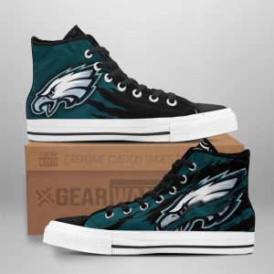 Philadelphia Eagles Shoes Custom High Top Sneakers For Fans