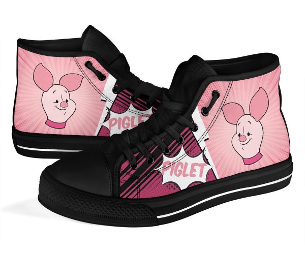 Piglet Sneakers Winnie The Pooh Friends High Top Shoes Fan