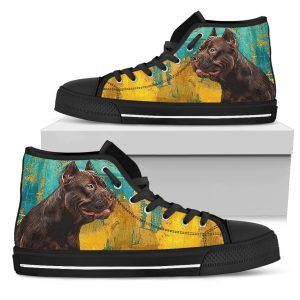 Pit Bull Dog Sneakers Bully High Top Shoes