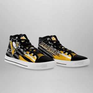 Pittsburgh Penguins High Top Shoes Custom American Flag Sneakers