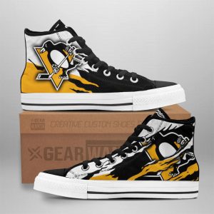 Pittsburgh Penguins Shoes Custom High Top Sneakers For Fans