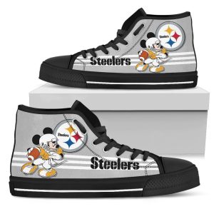 Pittsburgh Steelers High Top Shoes Custom PT19