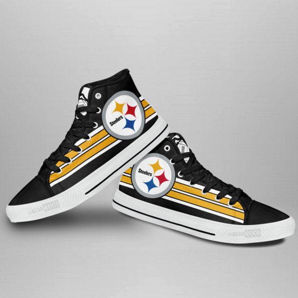 Pittsburgh Steelers Shoes Custom High Top Sneakers