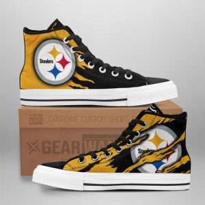 Pittsburgh Steelers Shoes Custom High Top Sneakers For Fans