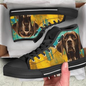Pointer Dog Sneakers Colorful High Top Shoes