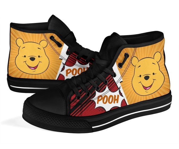 Pooh Sneakers Winnie The Pooh High Top Shoes Fan