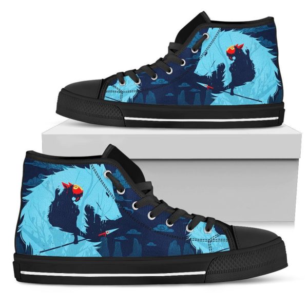 Princess Mononoke High Top Shoes Anime Custom Pt20