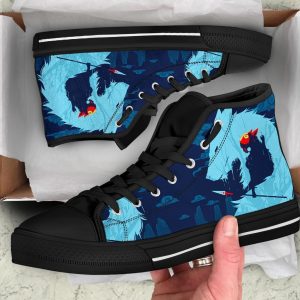 Princess Mononoke High Top Shoes Anime Custom Pt20