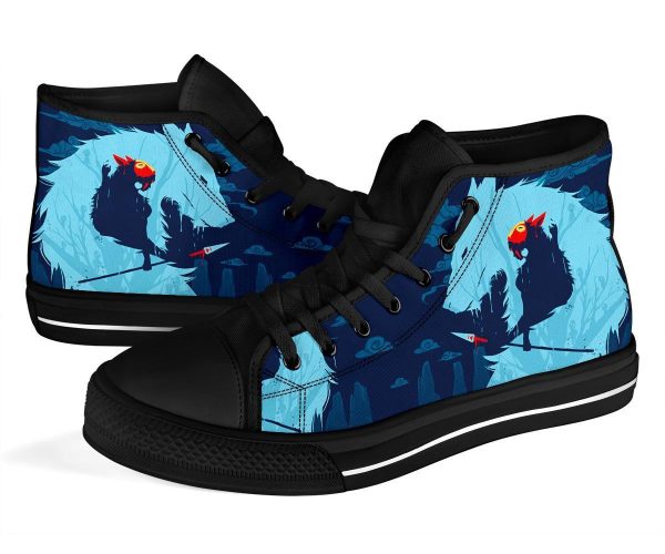 Princess Mononoke High Top Shoes Anime Custom Pt20