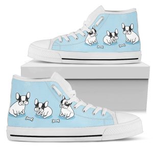Puppy French Bulldog High Top Shoes