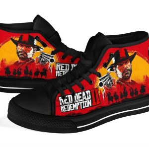 Red Dead Redemption II Sneakers Custom High Top Shoes For Fans