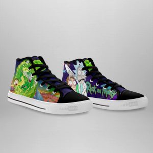 Rick And Morty High Top Shoes Custom Sneakers For Fans