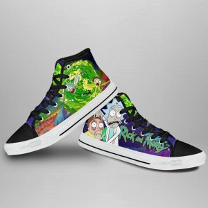 Rick And Morty High Top Shoes Custom Sneakers For Fans