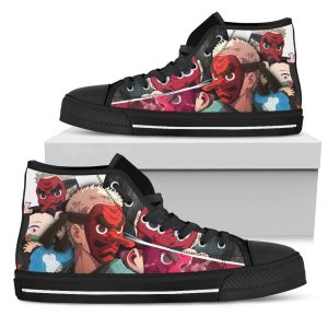 Sakonji Sneakers Demon Slayer High Top Shoes Anime Custom MN19