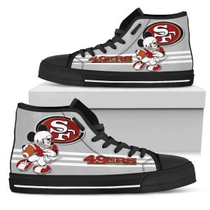 San Francisco 49ers High Top Shoes Custom PT19