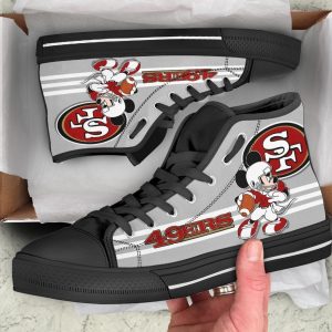 San Francisco 49ers High Top Shoes Custom PT19