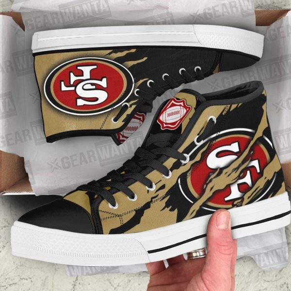 San Francisco 49Ers Shoes Custom High Top Sneakers For Fans