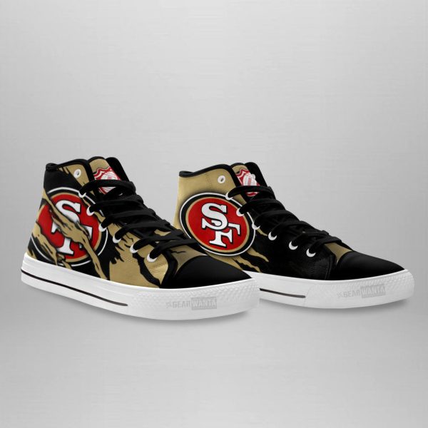 San Francisco 49Ers Shoes Custom High Top Sneakers For Fans