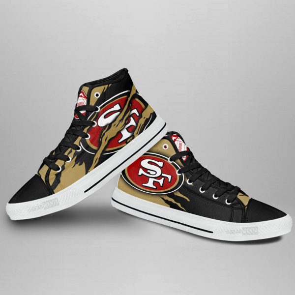 San Francisco 49Ers Shoes Custom High Top Sneakers For Fans