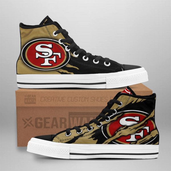 San Francisco 49Ers Shoes Custom High Top Sneakers For Fans