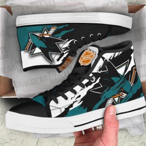 San Jose Sharks Shoes Custom High Top Sneakers For Fans