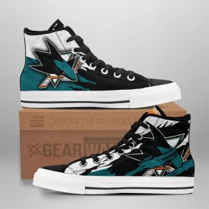 San Jose Sharks Shoes Custom High Top Sneakers For Fans