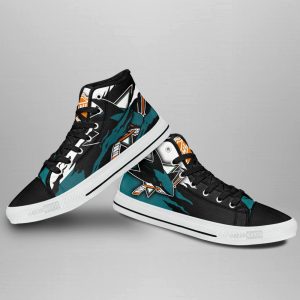 San Jose Sharks Shoes Custom High Top Sneakers For Fans