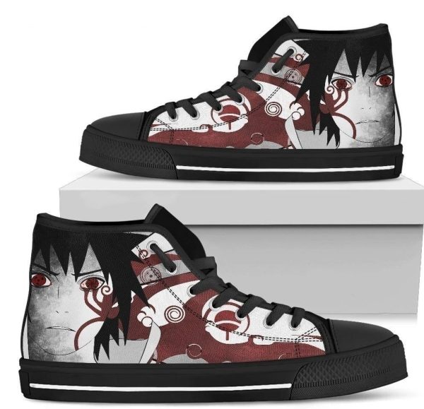 Sasuke High Top Shoes For Naruto Custom Nh10