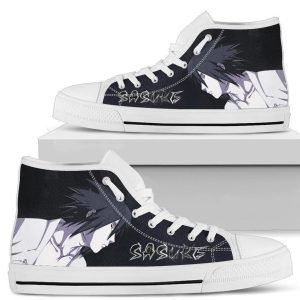 Sasuke Naruto Anime High Top Shoes Custom NH10