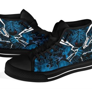 Sasuke Sneakers Naruto Anime High Top Shoes Custom MN20