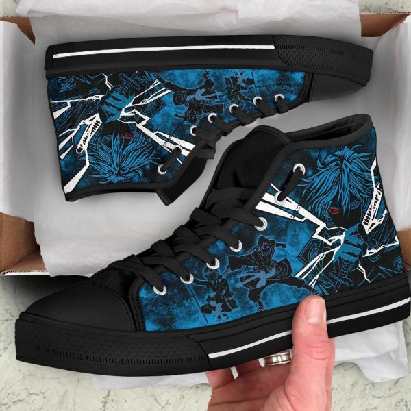 Sasuke Sneakers Naruto Anime High Top Shoes Custom Mn20