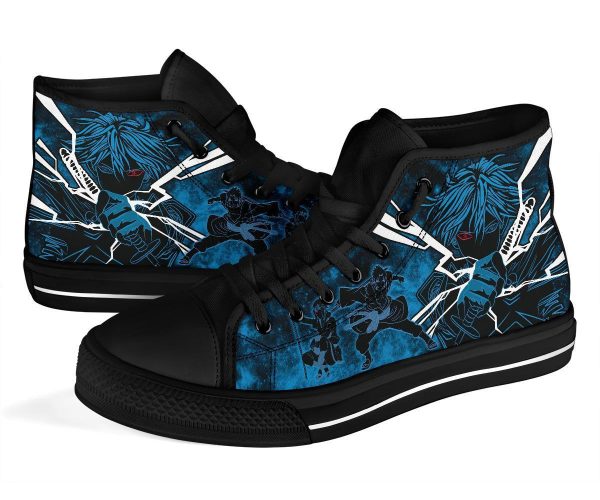 Sasuke Sneakers Naruto Anime High Top Shoes Custom Mn20