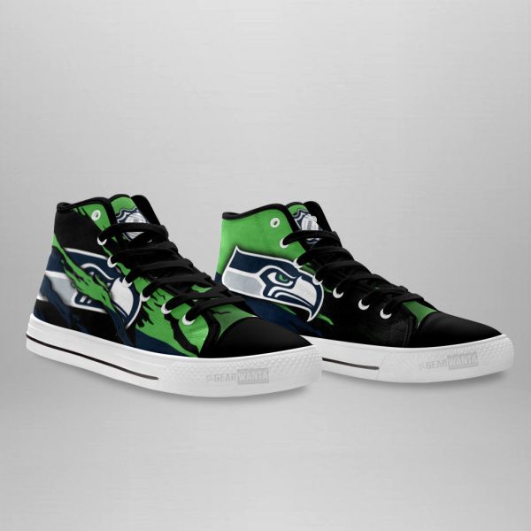 Seattle Seahawks Shoes Custom High Top Sneakers For Fans