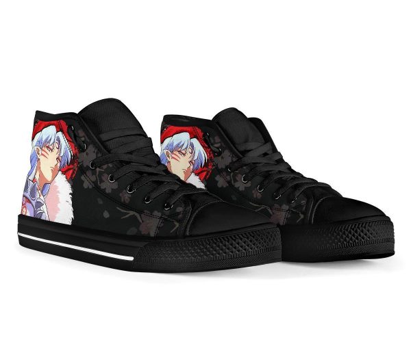 Sesshomaru Inuyasha Sneakers Anime High Top Shoes Custom Pt20