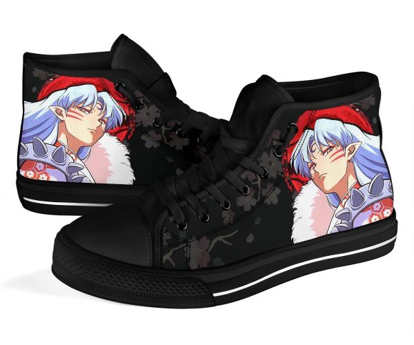 Sesshomaru Inuyasha Sneakers Anime High Top Shoes Custom Pt20