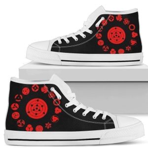 Sharingan Eyes Naruto High Top Shoes Custom NH10